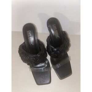 Cape Robbin Heels Open Toe Women Black Size 8 M
